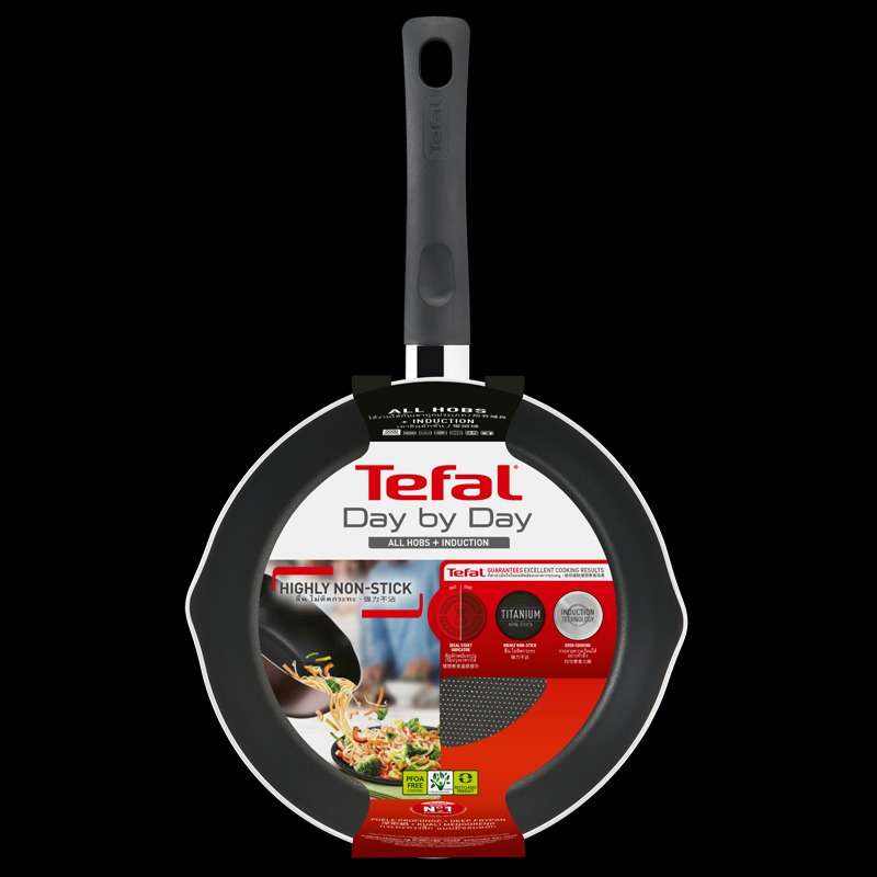 Chảo nhôm thân cao 24cm chống dính đế từ Tefal Day By Day G1436405 - Hàng chính hãng