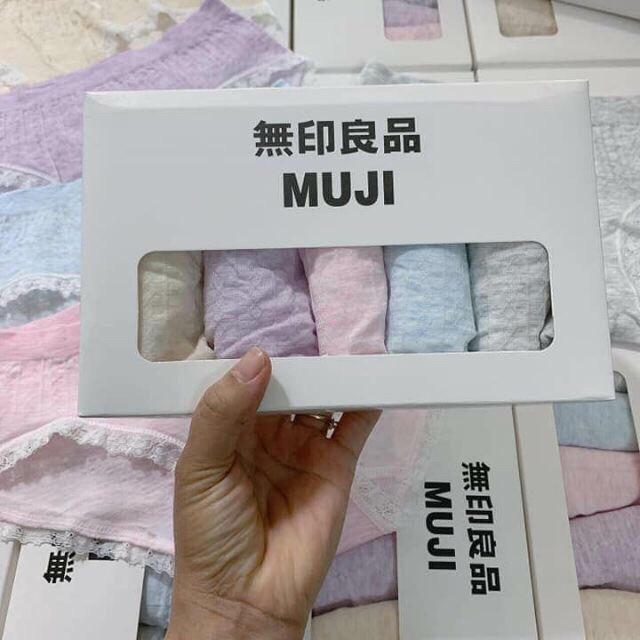 [ Hàng Loại 1 - Hộp 5 Quần Muji Xuất Nhật ] Quần Lót Muji Xuất Nhật Co Giãn 4 Chiều Đóng Hộp Sịn Xò