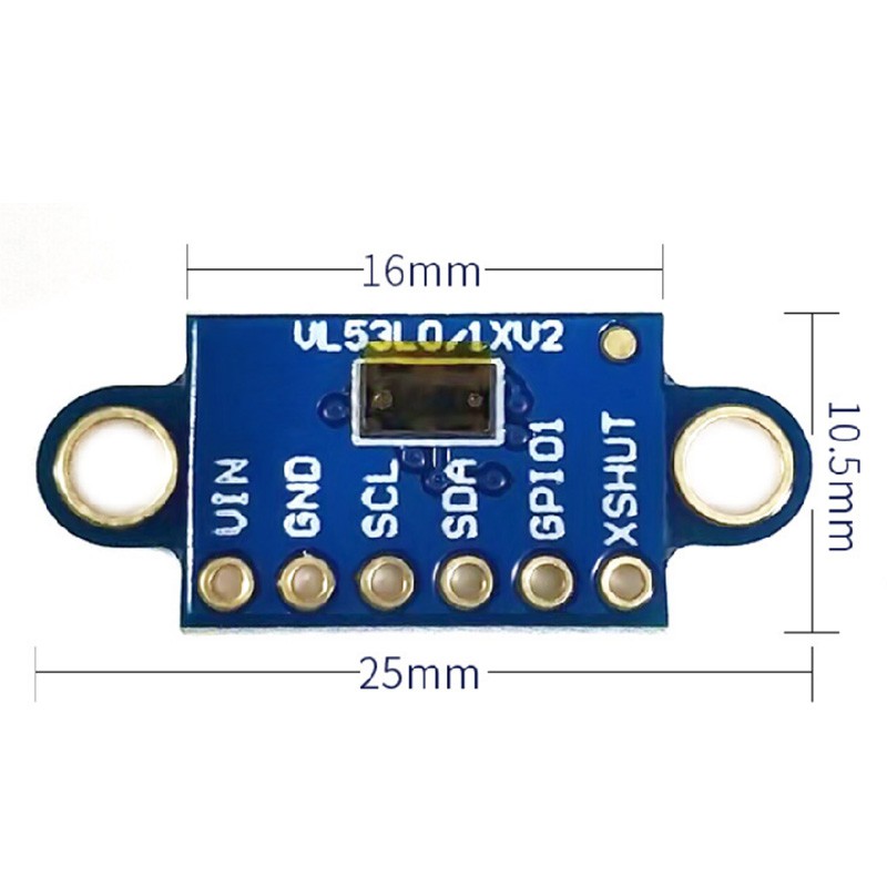 VL53L3CX Time-Of-Flight ToF Ranging Sensor ule Breakout 3Meter 940Nm IR Distance I2C IIC for Arduino