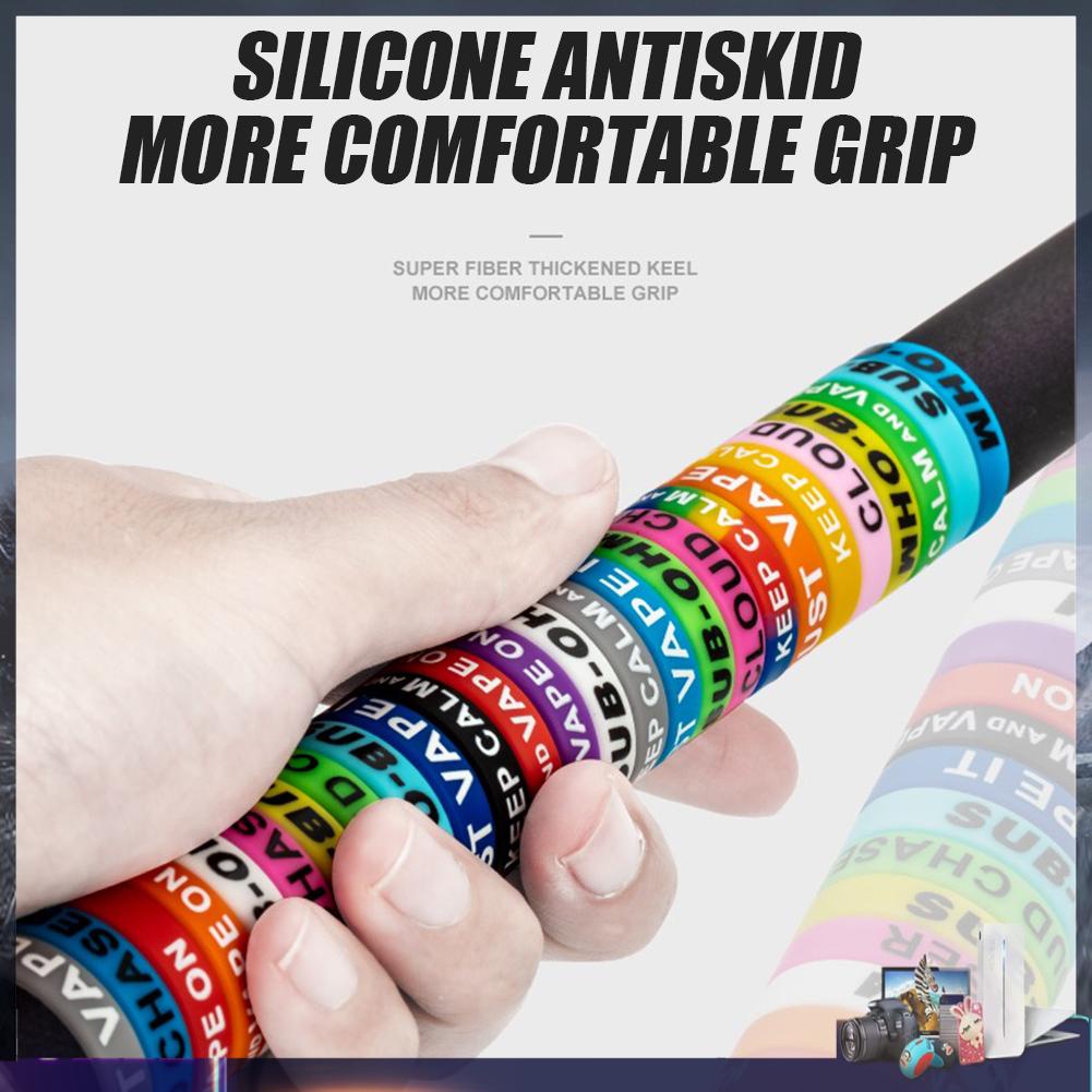 Bộ 20 vòng silicon co giãn bọc cần câu cá chống trượt tiện dụng