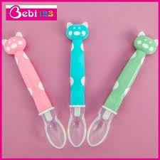 Thìa ăn dặm silicol cho bé hình mèo