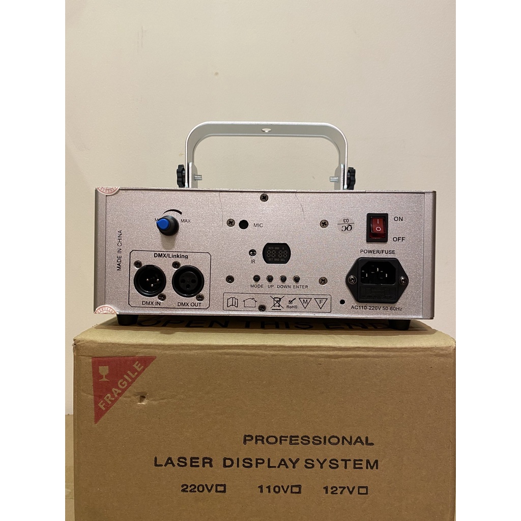 ĐÈN LASER 8386 PRO - ĐÈN CHIẾU HÌNH 7 MÀU DÙNG TRONG PHÒNG BAY.