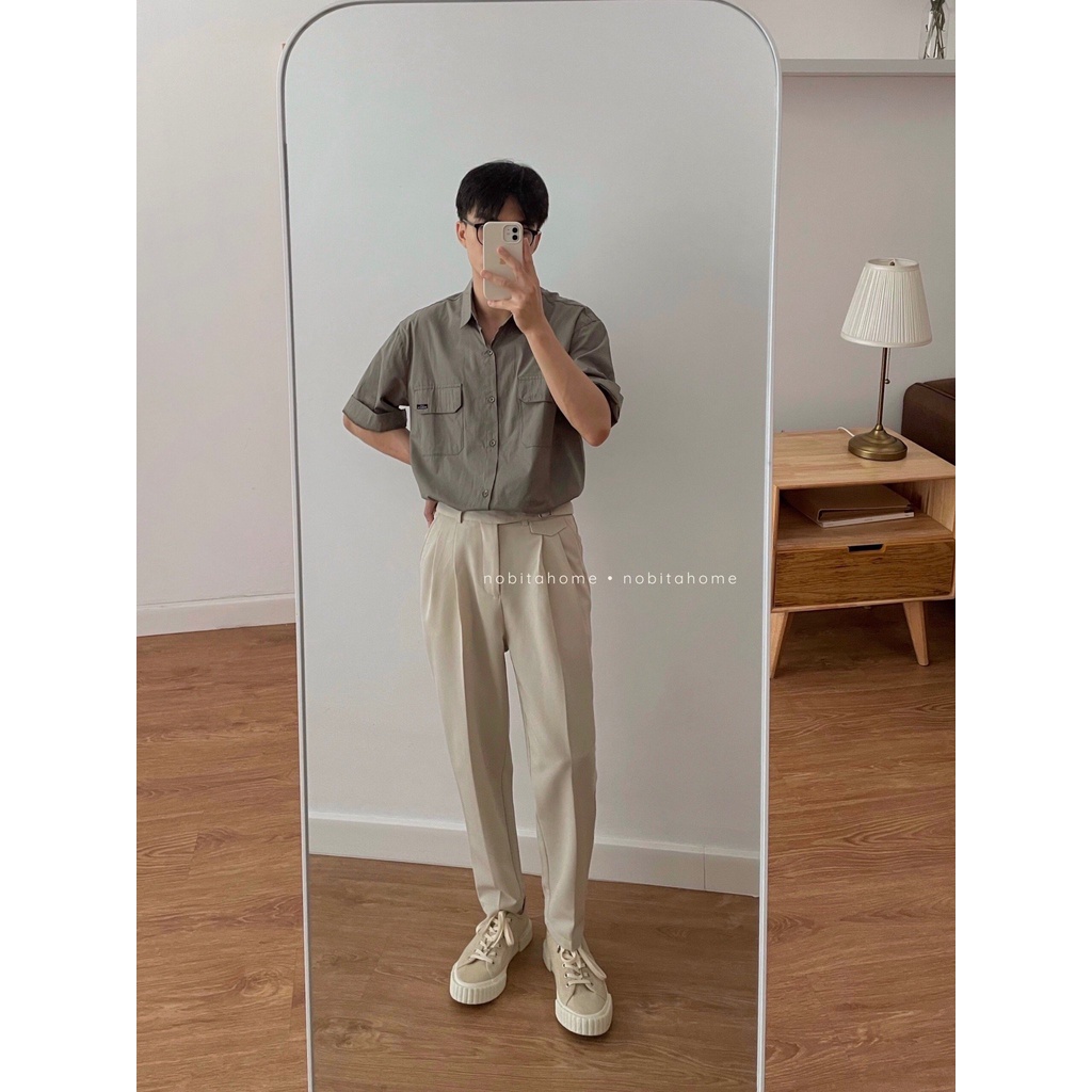 SƠ MI TAY NGẮN K2162 TÚI NẮP “LIFE” | BigBuy360 - bigbuy360.vn