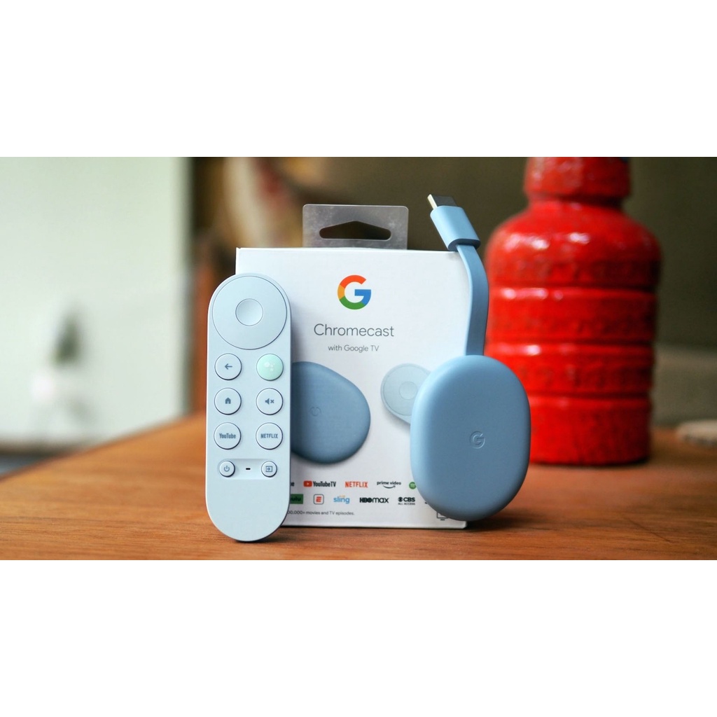 Google Chromecast with Google TV, Chất Lượng 4K và 1080P HDR, Ra Lệnh Bằng Tiếng Việt