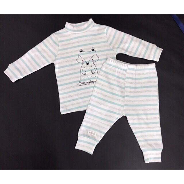Bộ cotton cổ 3 phân Momma Baby