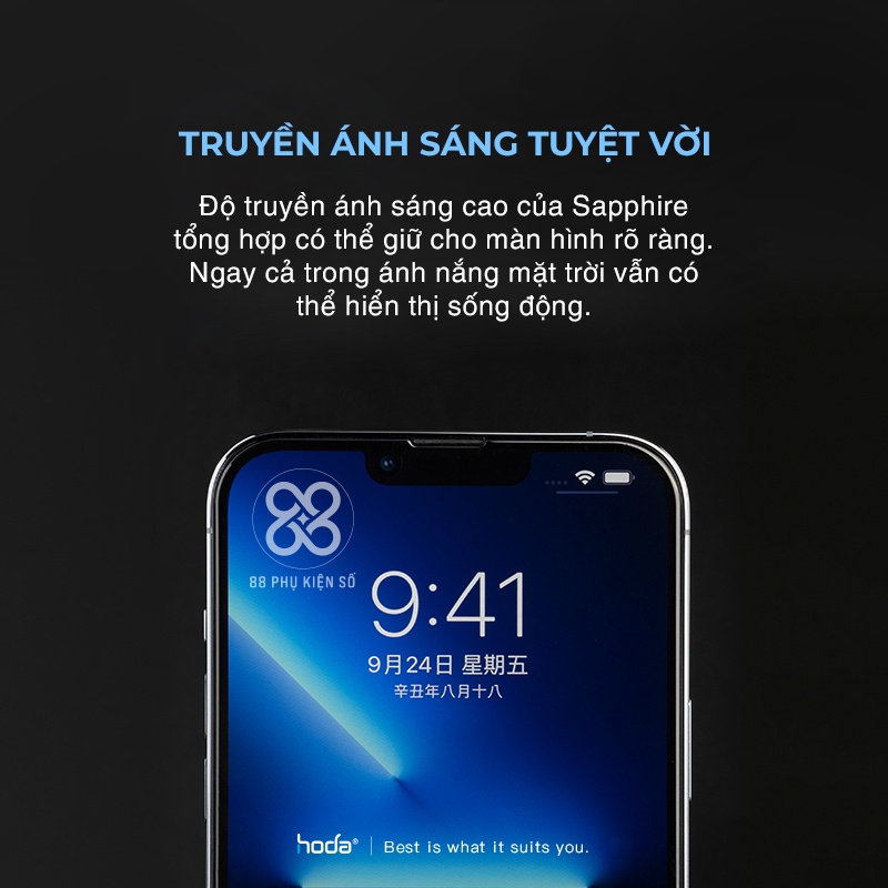Hoda Sapphire kính cường lực số 1 thế giới