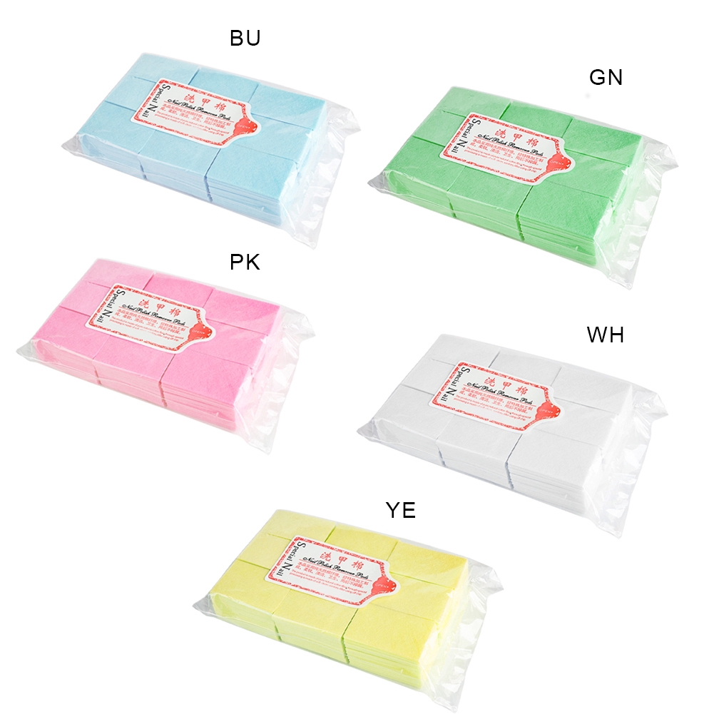 [Hàng mới về] Bông tẩy sơn móng tay chất liệu cotton cứng dày thân thiện với môi trường sử dụng một lần tiện lợi HB