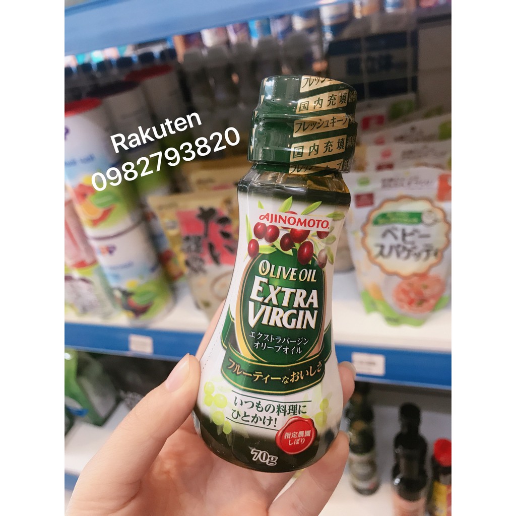 Dầu Ajinomoto Olive Extra Virgin Nhật 70gr và 200gr