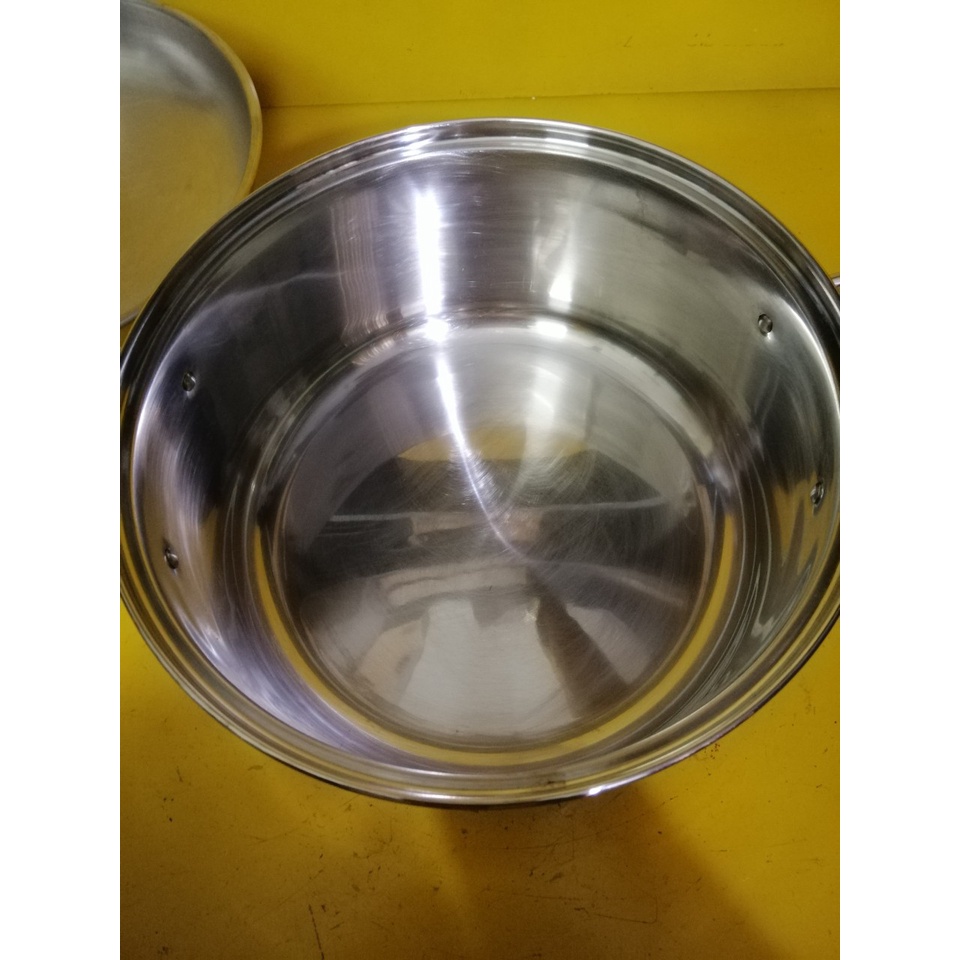 Nồi inox nội địa Nhật, size 23cm, cao 11cm (mã 667), Dùng được bếp từ