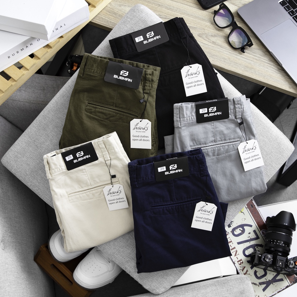 Quần short Kaki Garment co giãn, năng động, trẻ trung - Bubman