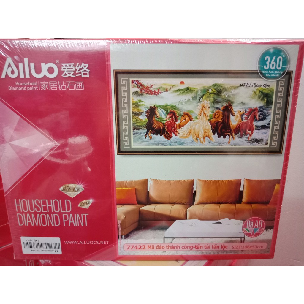 Tranh đính đá Mã Đáo Thành Công 77422