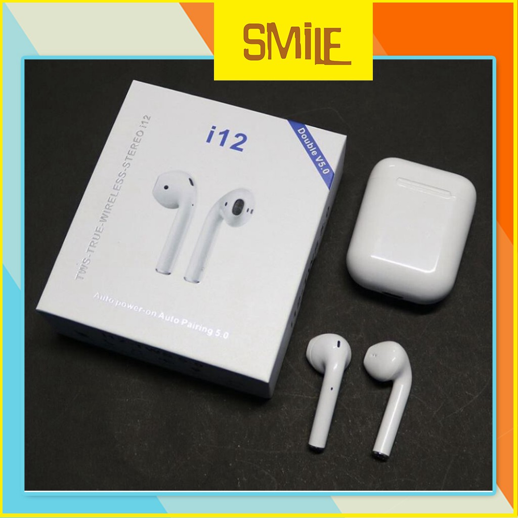 ⚡️Giá Sỉ⚡️ Tai Nghe Bluetooth i12 TWS Bluetooth 5.0 - Cảm Biến Vân Tay | BigBuy360 - bigbuy360.vn