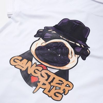 Áo phông thun polo nam Leo Vatino trắng đen tay ngắn lỡ cổ bẻ Gangster Galvin 51 | BigBuy360 - bigbuy360.vn