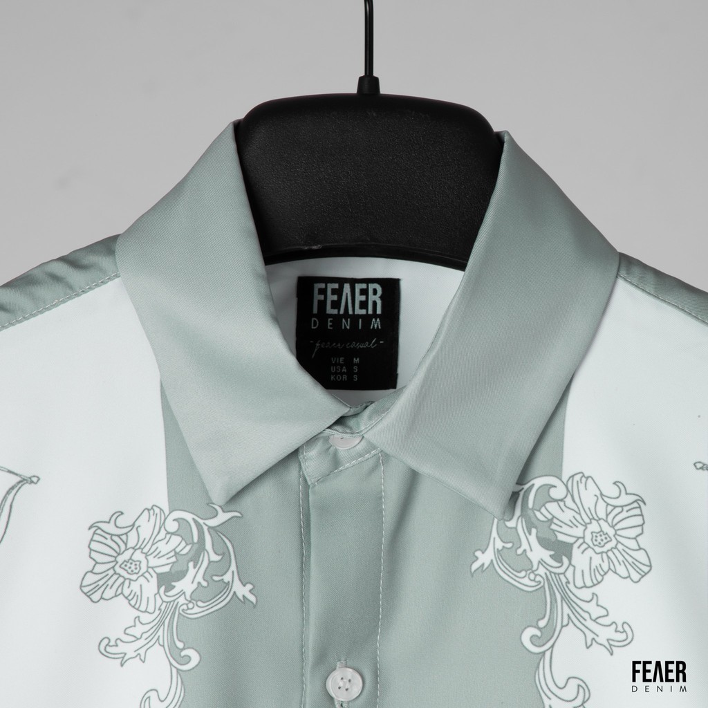 Áo sơ mi họa tiết thanh lịch Barpque Angel mặc hằng ngày, đi chơi hoặc du lịch, chất Lụa chéo - FEAER | BigBuy360 - bigbuy360.vn