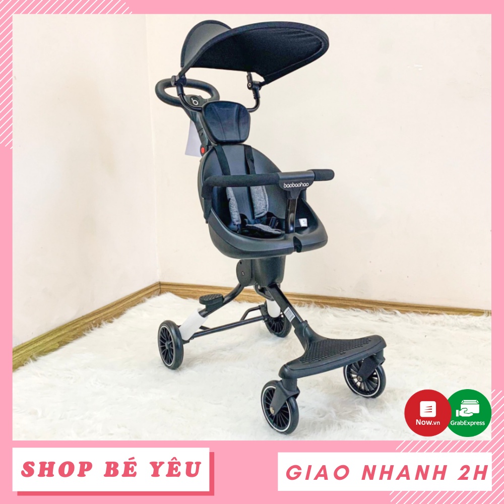 Xe đẩy gấp gọn 🌸 𝑭𝒓𝒆𝒆𝒔𝒉𝒊𝒑 🌸 Xe đẩy 2 chiều gấp gọn cho bé Baobaohao Only V3B có mái che