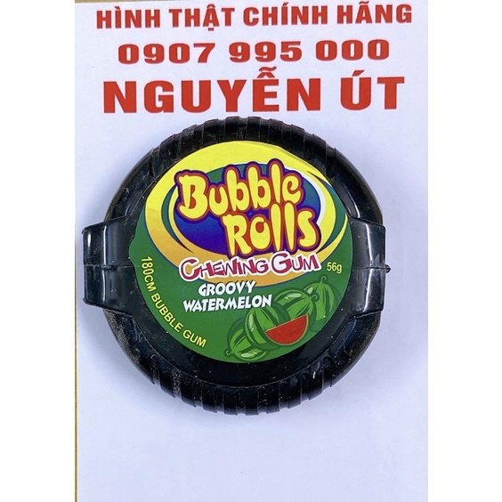kẹo gum cuộn bubble rolls thái lan 56g