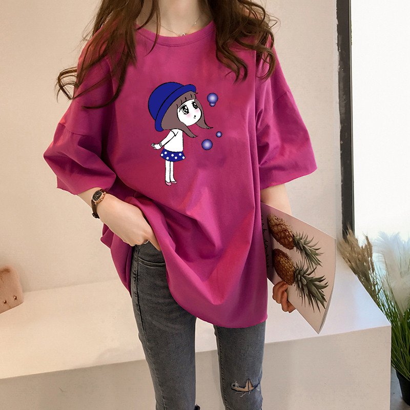 NRVP Áo Thun Ngắn Tay Dáng Rộng Thời Trang Cho Nữ