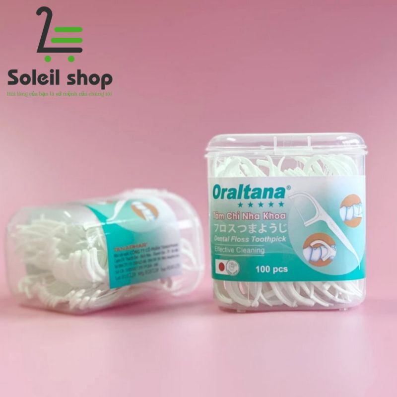 Tăm chỉ nha khoa Oraltana - Tiện dụng an toàn, không làm hại nướu - Soleil care