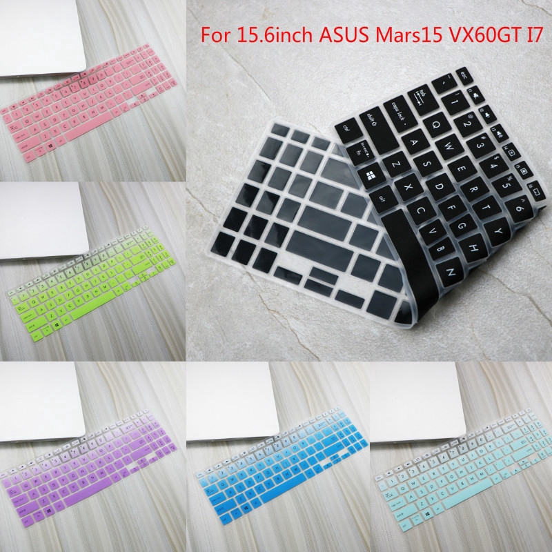 Miếng Dán Bảo Vệ Bàn Phím Bằng Silicon Mềm Siêu Mỏng Cho ASUS Mars15 VX60GT I7 VivoBook15s X 15.6inch