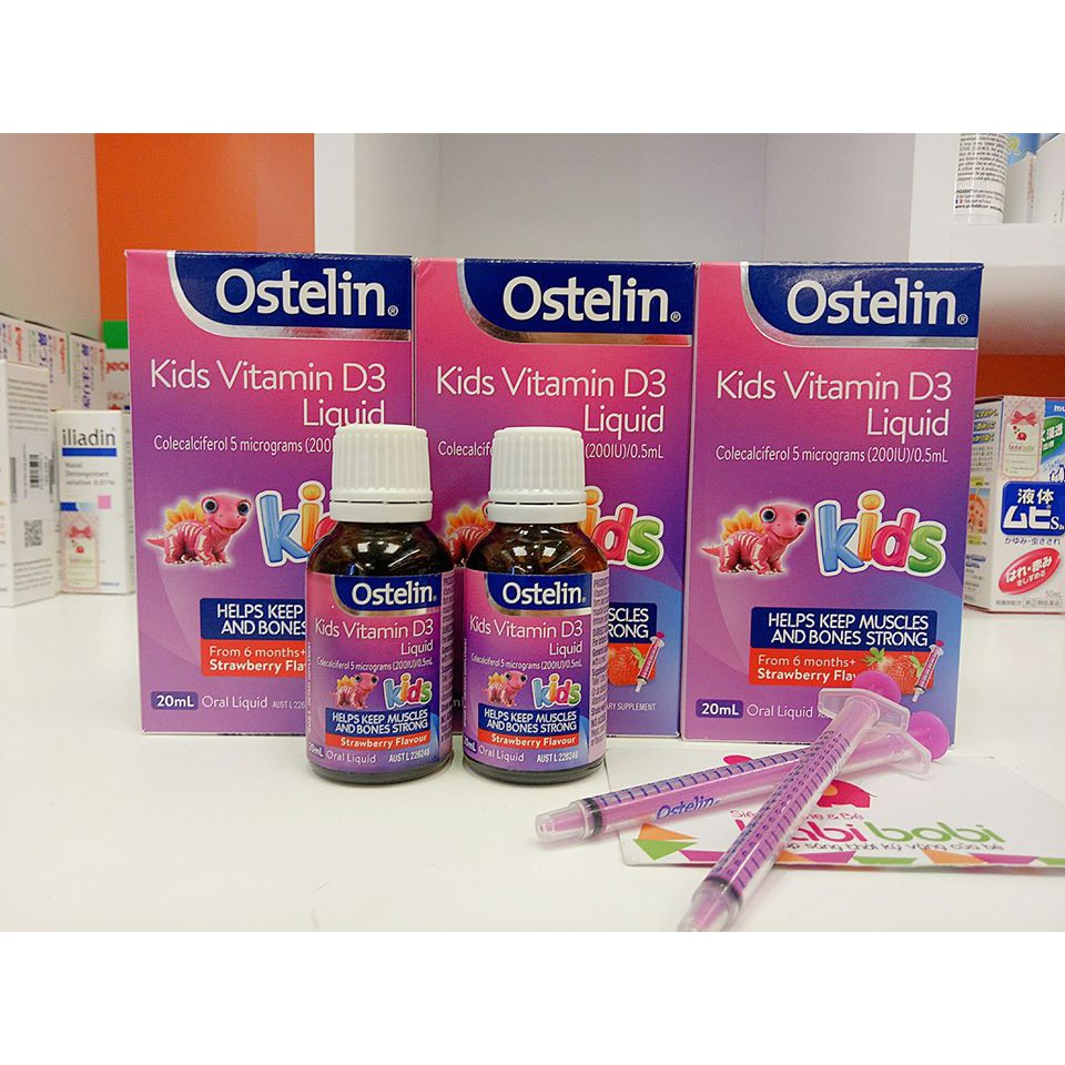 VITAMIN D OSTELIN MẪU MỚI NHẤT (dành cho trẻ trên 6 tháng)