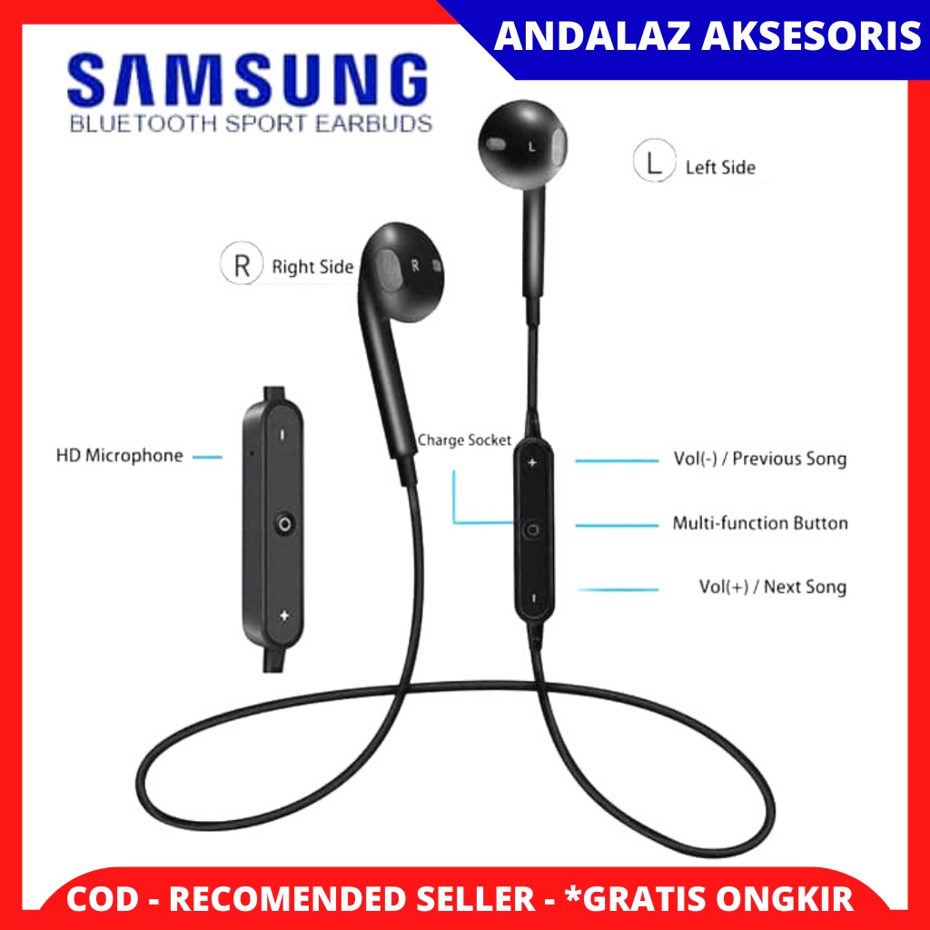 Tai Nghe Bluetooth Samsung S6 Dạng Vòng Dây Sau Cổ