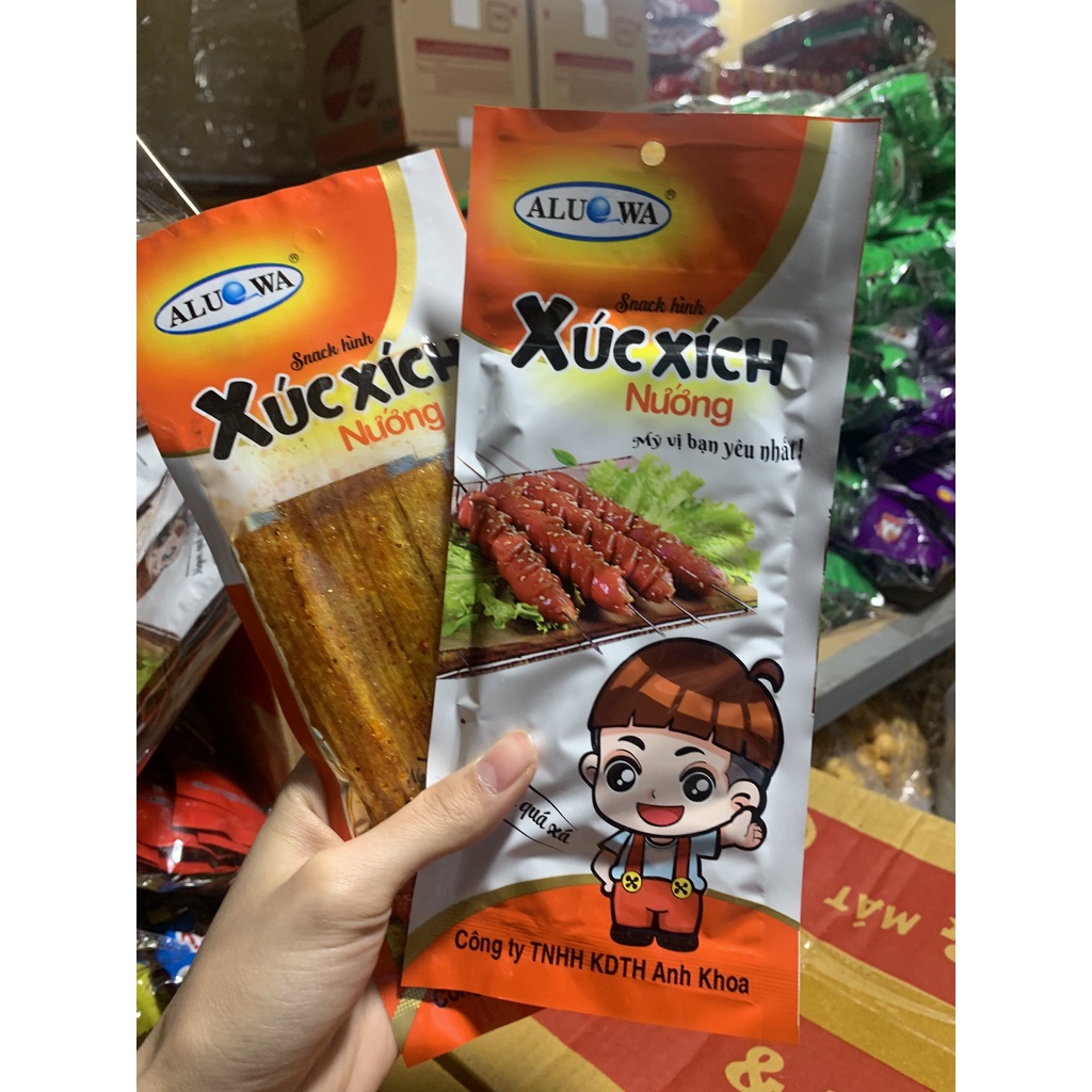 Đồ ăn vặt xúc xích nướng dumbum tiểu dần tuổi thơ cổng trường cay Aluowa X1 tiệm chú Chíp
