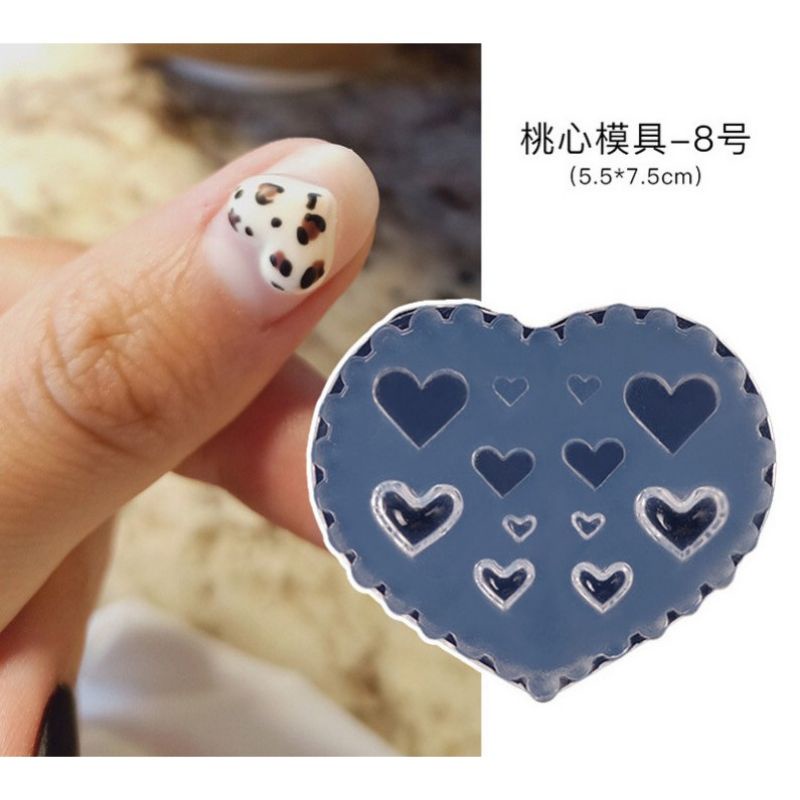khuôn silicon làm hoa nhiều hình nơ,gấu... xinh xắn