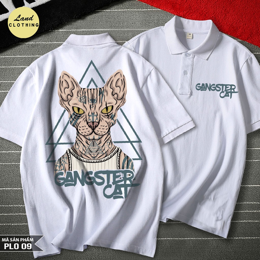Áo POLO MÈO GANGTER PHONG CÁCH ĐỘC LẠ CHẤT ĐẸP .(09M) | BigBuy360 - bigbuy360.vn
