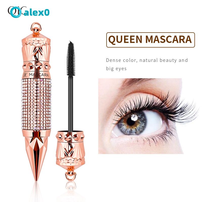 Mascara QIC màu đen làm dài dày và cong mi chống thấm nước chống nhòe
 | BigBuy360 - bigbuy360.vn