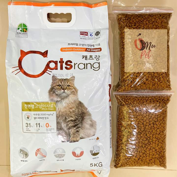 Thức ăn cho mèo hạt Catsrang bao 5 kg - Ú Nu Pet rẻ vô địch