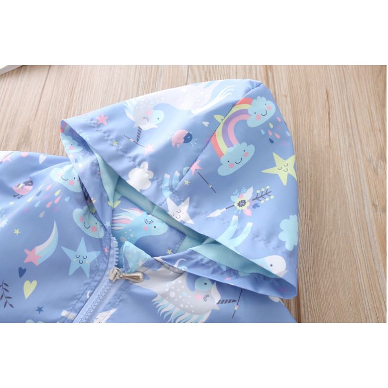 Áo khoác pony xanh cho bé mặc ngoài trời ALICEKIDS - áo khoác chống nắng lớp lót cotton thoáng mát cho trẻ từ 10-35kg