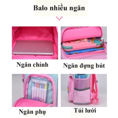 BLU - Balo cho bé, Balo Unicorn dành cho bé lớp 1-7, chống gù cho bé