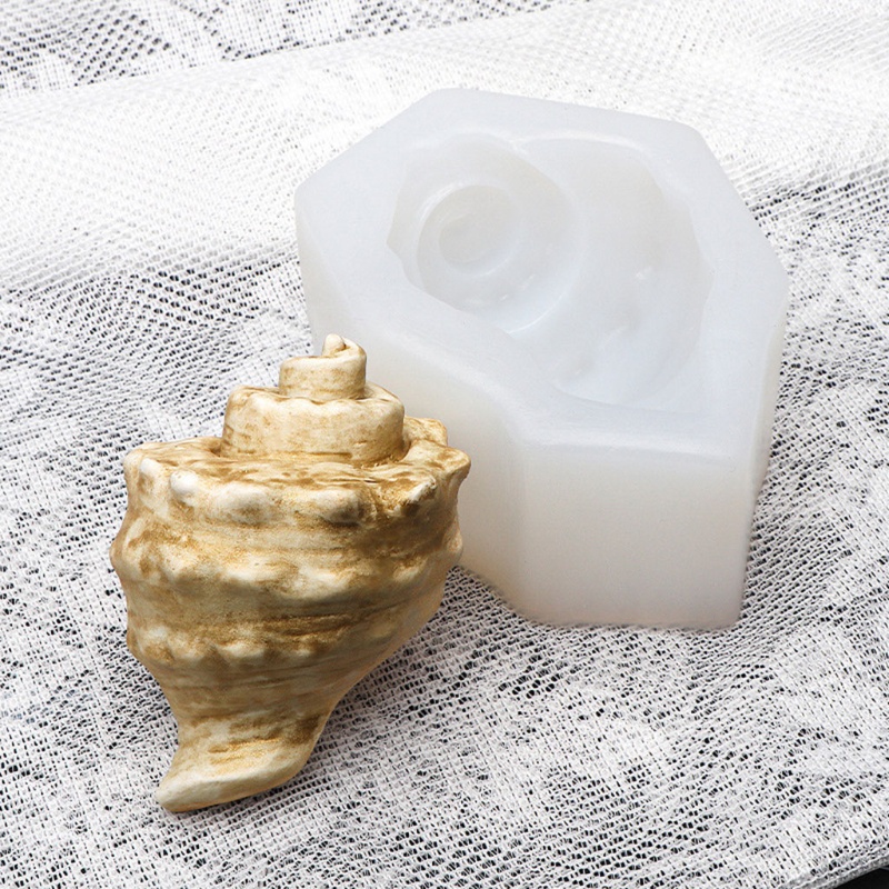 Sa Khuôn Silicone Làm Xà Phòng / Nến Hình Con Ốc DIY