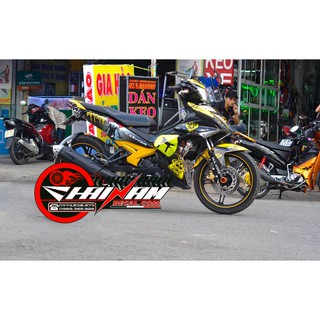 Tem Trùm Exciter 150 Đen Vàng Samurai