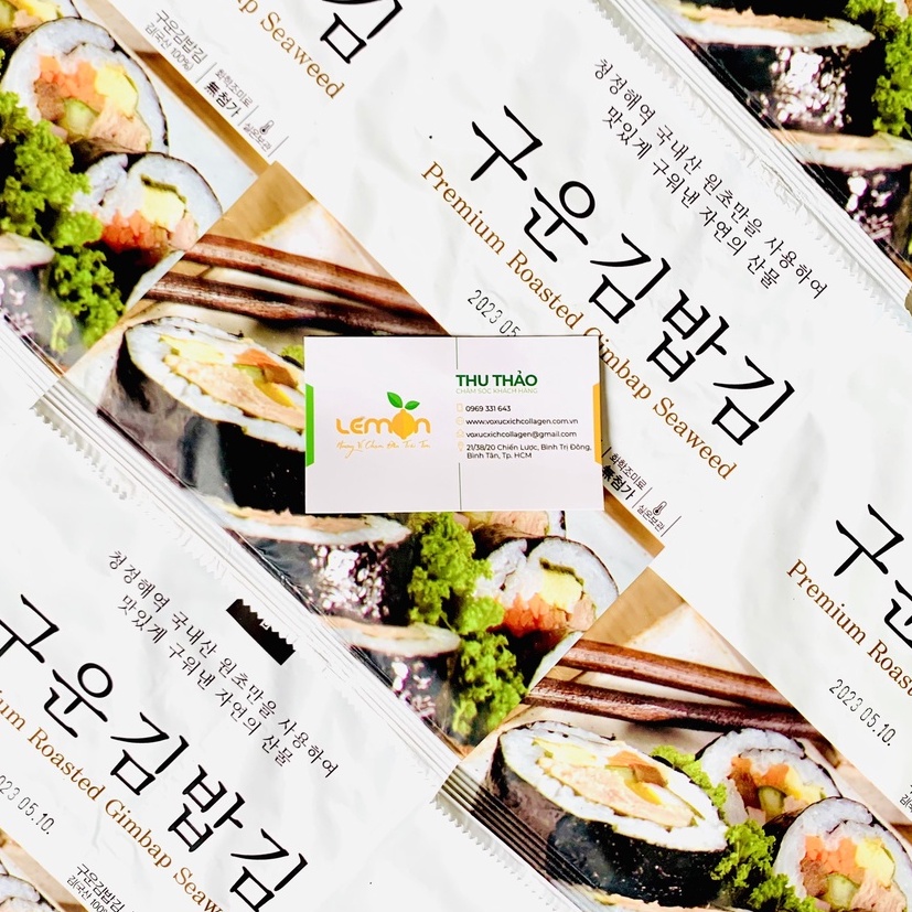 10 Lá rong biển K-WOOK'S làm cơm cuộn, cơm nắm, sushi, kimbap Hàn Quốc