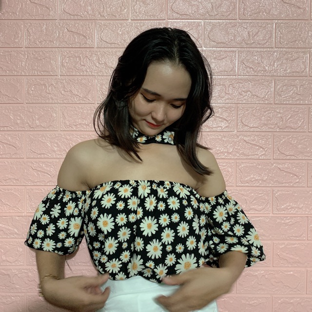 [Mã WASKT410K giảm 10K đơn 50K] ÁO TRỄ VAI HOA CÚC HOẠ MI / KÈM CHOCKER / BẸT VAI / MÙA HÈ | BigBuy360 - bigbuy360.vn