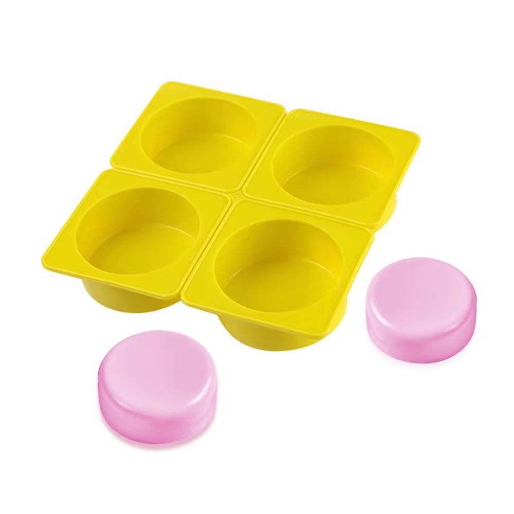 Khuôn Silicone Làm Xà Phòng Handmade 3D 4 Ngăn Hình Bàn Chân Em Bé