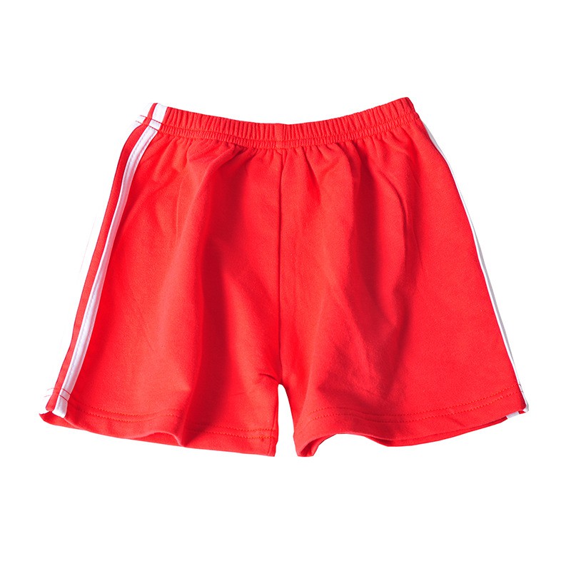 3-10Y Kids Boys Girls Solid Color Striped Shorts Summer Baby Causal Sport Style Cotton Shorts