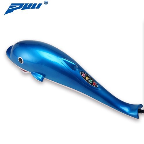 Máy massage cầm tay cá heo 6 đầu PULI PL-608B Điện tử - Màu Xanh
