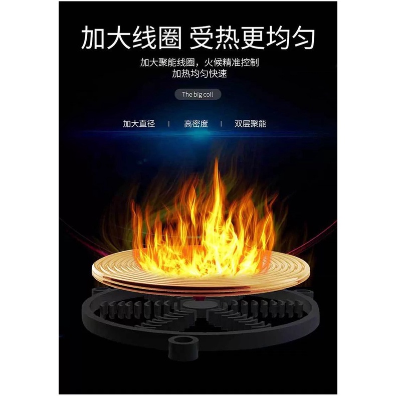 Bếp điện từ SAST 2200W, bếp từ đơn CAO CẤP, cảm ứng nhạy, đa chế độ nấu cài đặt sẵn, tiết kiệm điện năng