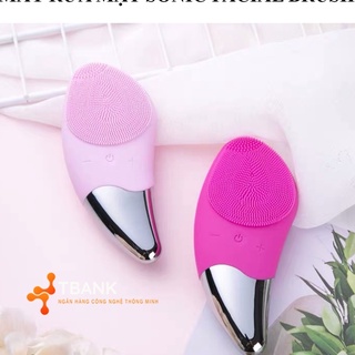 Máy rửa mặt - máy rửa mặt sonic facial brush cao cấp - chống nước rung sóng âm - bảo hành 1 đổi 1