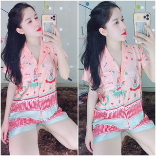 BỘ PIJAMA SATIN ĐÙI SP0032