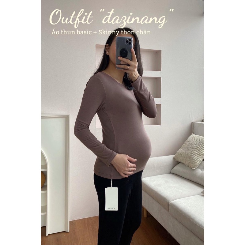 (40-80kg) Áo thun dài tay Rayon Spandex Snugg siêu đàn hồi SNU2091
