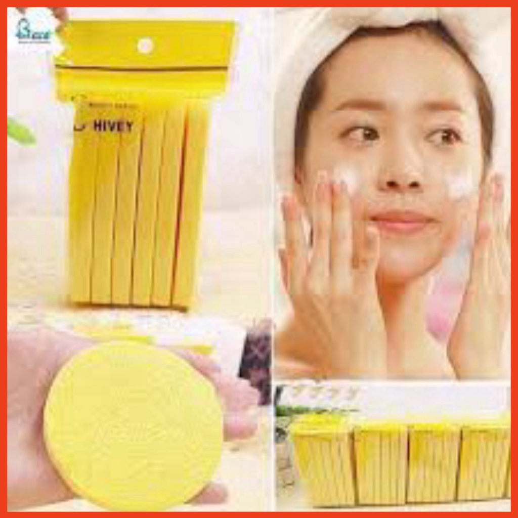 [FREESHIP❤️] Bọt Biển Rửa Mặt - Bông Nở Rửa Mặt (Gói 12 Miếng)