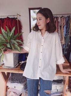 ÁO SƠMI TRẮNG FORM RỘNG