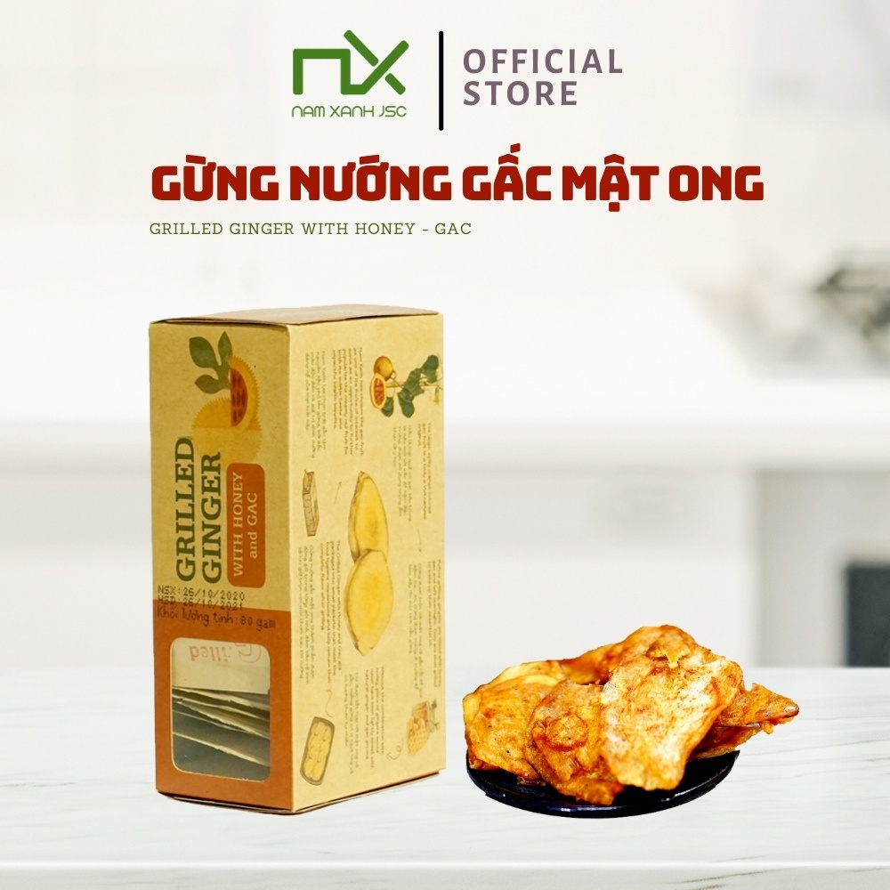 Gừng Nướng Gấc Mật Ong - Ginger Gac Honey Nam Xanh