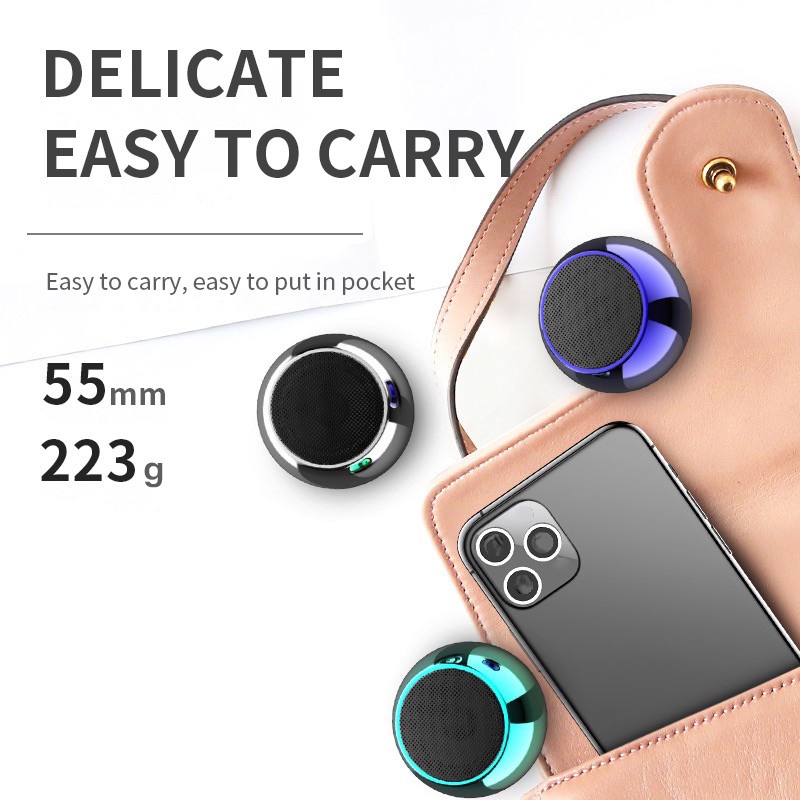 Loa Bluetooth Không Dây Mini Âm Thanh Siêu Trầm Cho Điện Thoại / Máy Tính Bảng