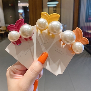 Kẹp Tóc Đính Ngọc Trai Kiểu Dáng Thanh Lịch Phong Cách Hàn Quốc Dành Cho Nữ