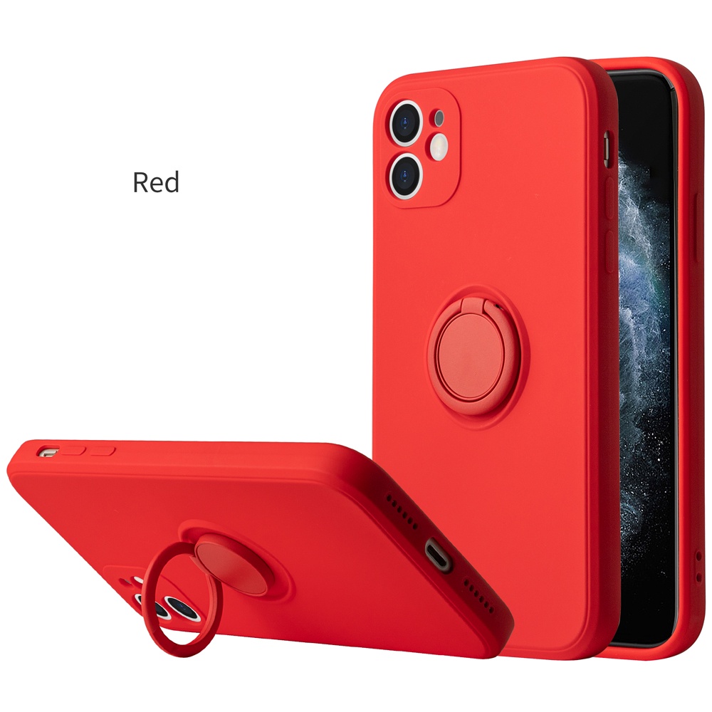 Ốp điện thoại TPU mềm màu kẹo có giá đỡ thích hợp cho iPhone X XR XS Max 11 12 13 Pro Max 12 13 Mini 7 8 Plus SE 2020