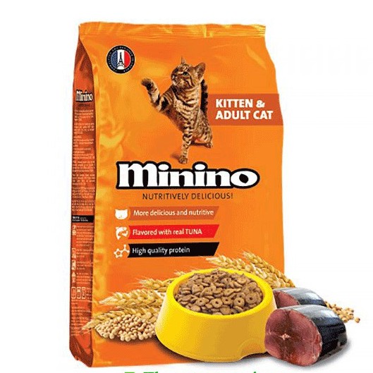 MININO 480g - Thức Ăn Dành Cho Mèo Con Và Mèo Lớn Vị Cá Ngừ